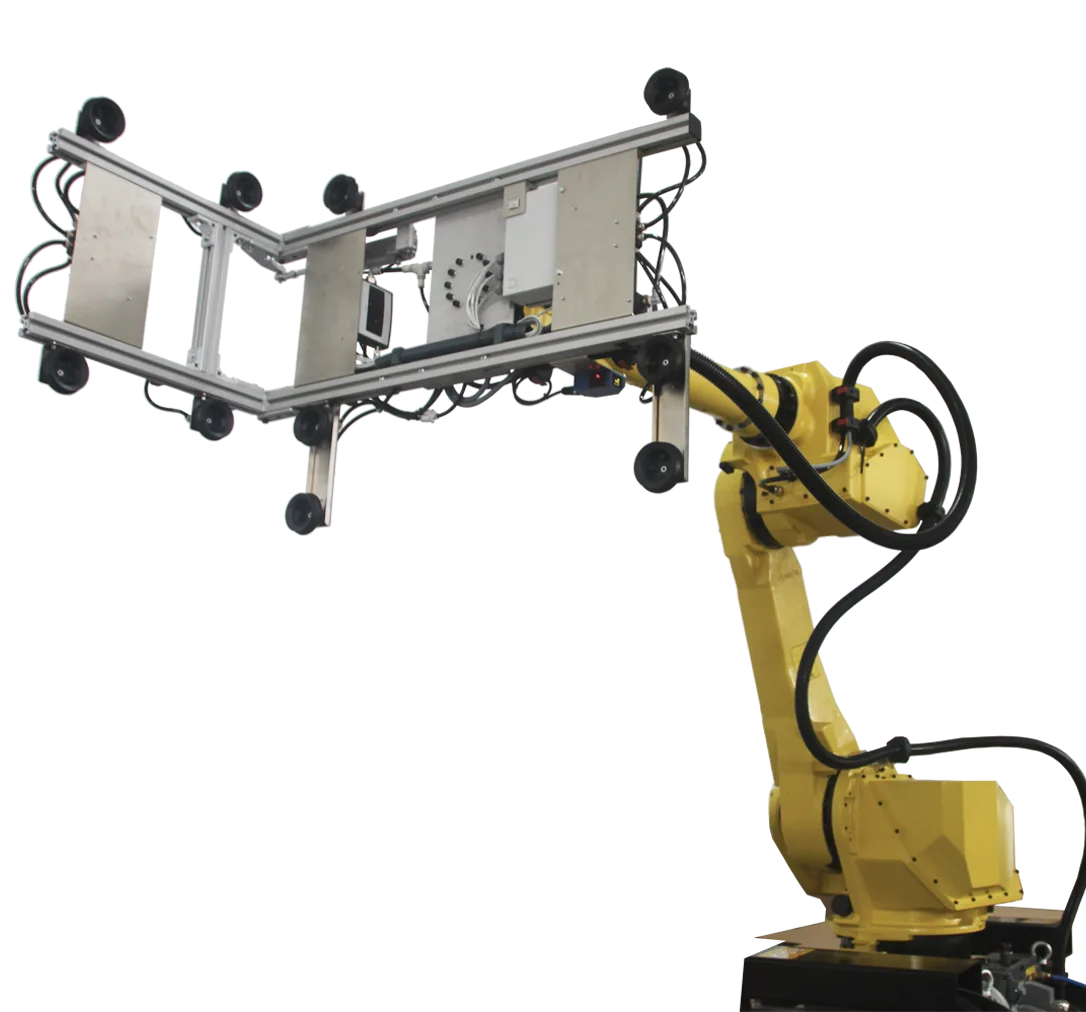 formadora de cajas con robot